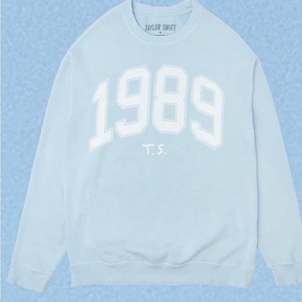 Taylor Swift Blue Crewneck 1989 Sweater NEW